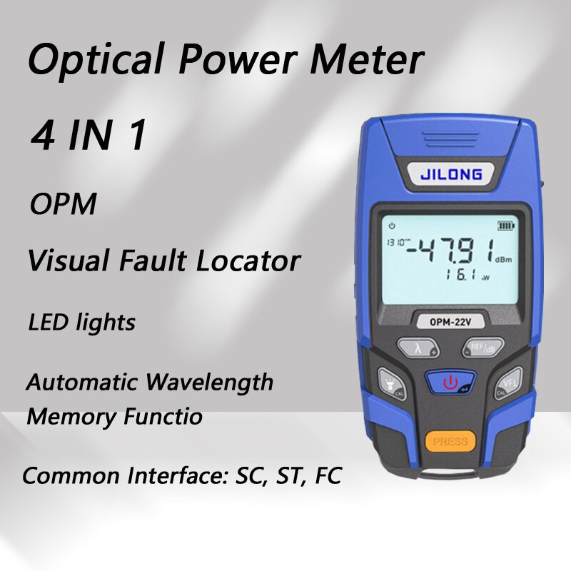 Mini 4 in 1 Multifunction Fiber Optical Power Meter FTTH Optical Fiber Tester OPM Visual Fault Locator Network Cable Test VFL