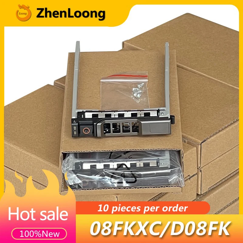 10 Pcs Free Shipping NEW 8FKXC 2.5'' SAS SATA Server Tray Caddy for Dell PowerEdge R730 R630 T640