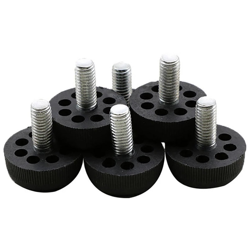 4Pcs Adjustable Rubber Furniture Legs Anti-slip Base M8 Table Cabinet Leg Pad Feet Leveler Screw Metal Furniture Foot Level
