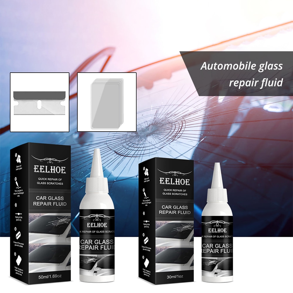 Windshield Repair Kit Crack Chip Glass Repair Set Car Windscreen Glass Repairing Filler DIY Glue Tool Quick Fix For Chips Cracks