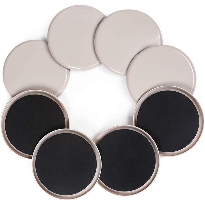 8 Pack Furniture Sliders 3.5 5 7 Inch Furniture Carpet Moving Pads Heavy Duty Chair Leg Floor Protectors Movers Coasters Glides