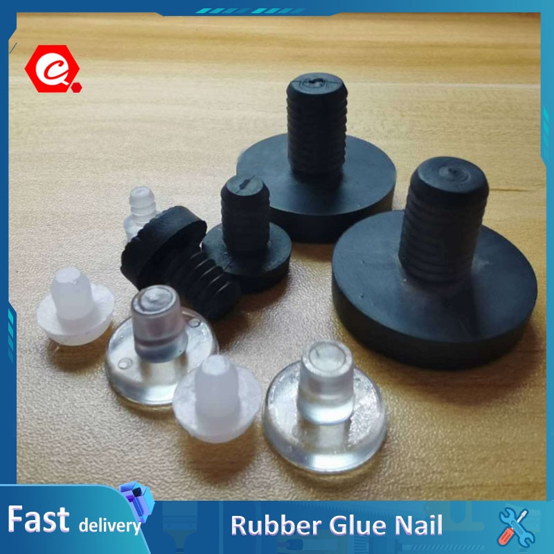 20Pcs Rubber Rod Plug, buffer, dust plug, chair silencer, preventing part friction Glue Nail Soft Furniture Protector