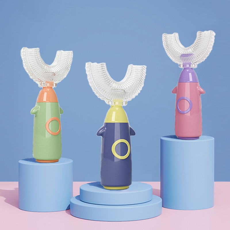 Toothbrush For Kids U Shape 360° Children's Toothbrush Teeth Care For Teeth Cleaning Child Toothbrush Baby Brush Dental Car