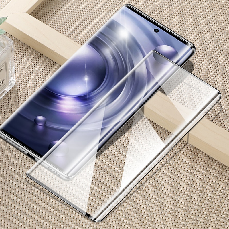 3Pcs Screen Protector For VIVO X80 / Pro Ultra Clear Full Coverage Anti-fingerprint 3D Curved 9H Tempered Glass Protective Film