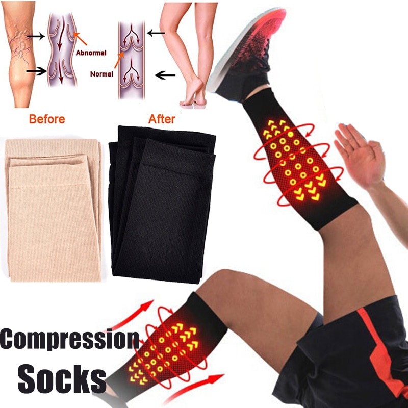 1pair Calf Shaping Compression Socks Prevent Varicose Veins Relief Soreness Slimming Sock Women Men Outdoor Sports Tube Sock