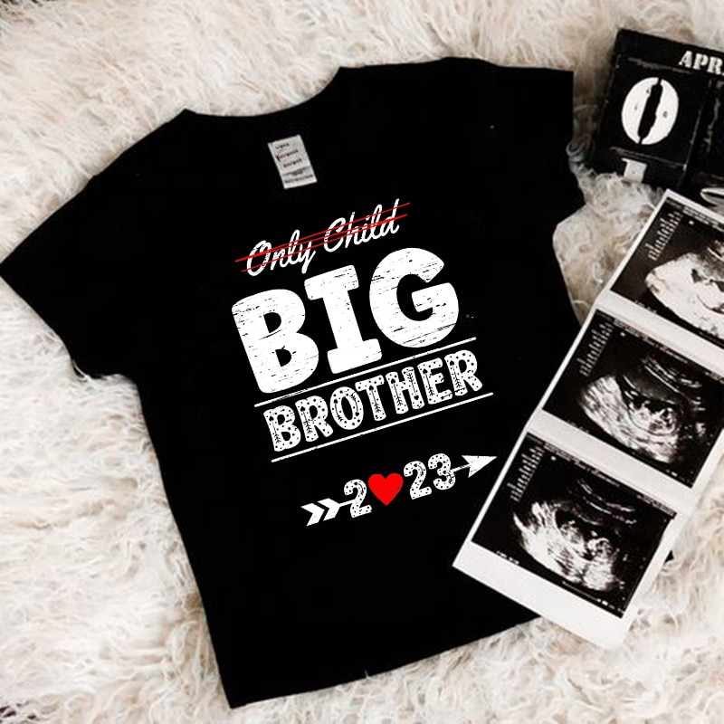 Big Brother 2023 Printed Kids T-Shirt Baby Announcement Children T Shirt Tops Boys Short Sleeve Toddler T-shirt Casual Clothes