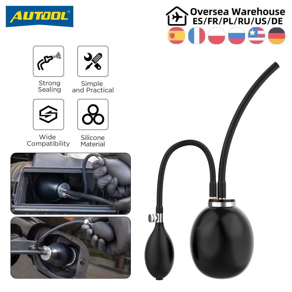 AUTOOL Quick Intake Adapter Smoke Machine Airbag Car Leak Smoke Generator Adaptor Intake Bladder Leak Detector Diagnostic Tool