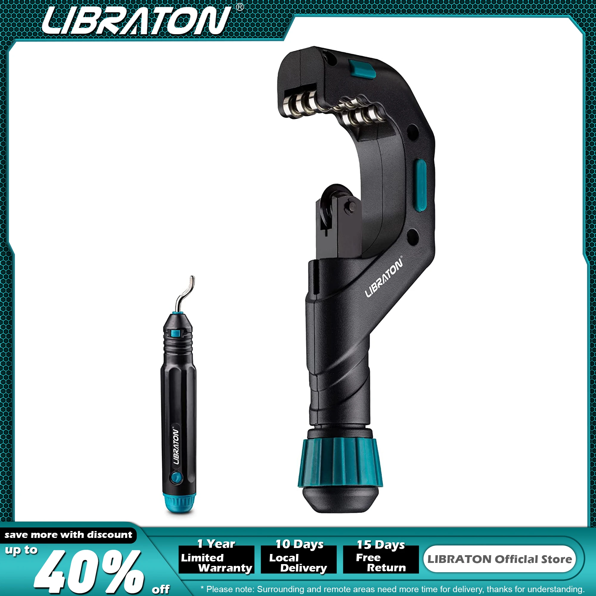 LIBRATON Copper Tube Cutter 6mm to 70mm  Heavy-duty Tubing Cutter for Aluminum Thin Stainless Steel