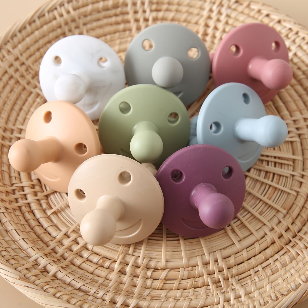 Baby Silicone Pacifier Soft BPA Free Soother Infant Dummy Nipple Newborn Baby Teethe Toy Teething Nursing Pacifier Chain Pendant