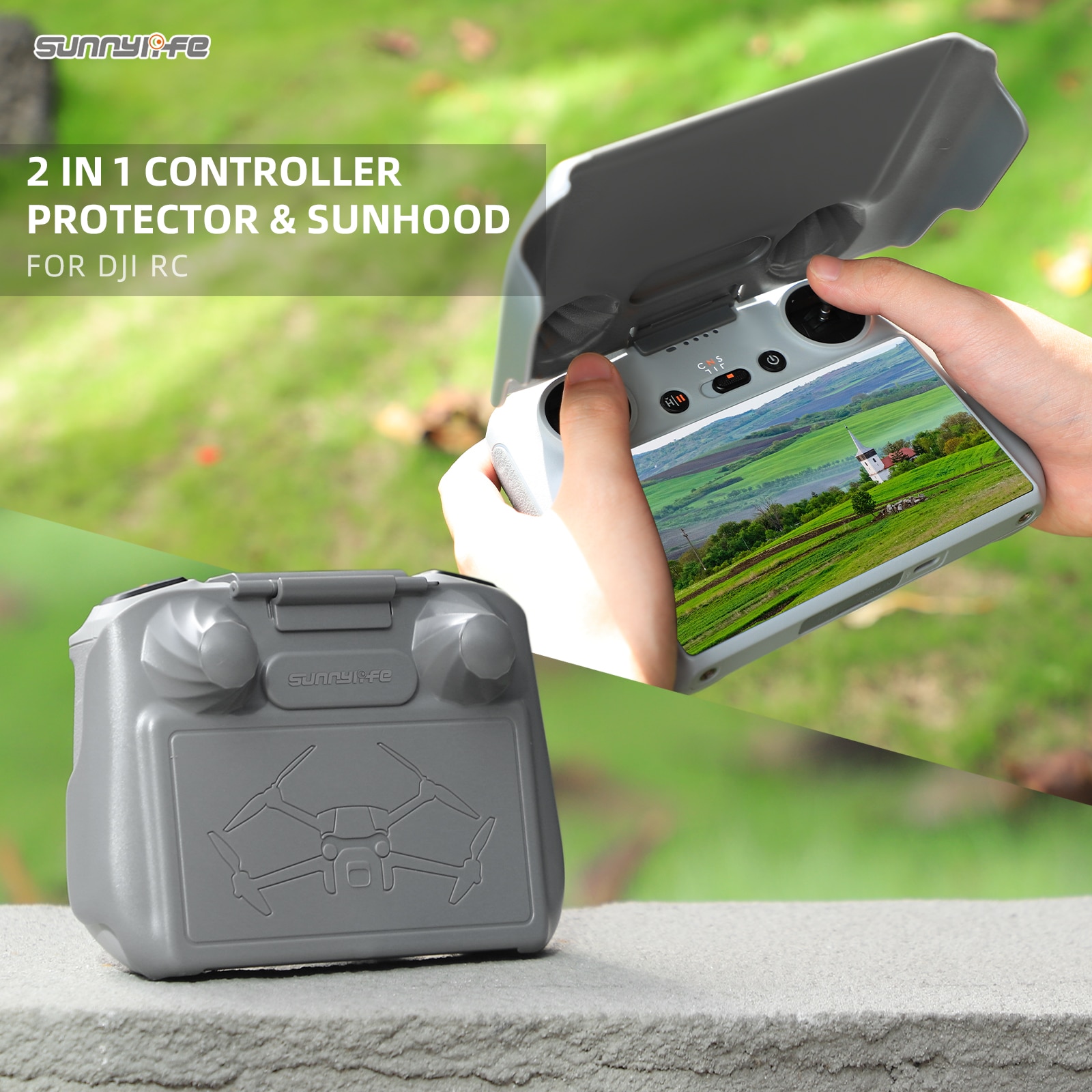 3 in1 Sun Hood for DJI Mini 3 Pro/Mavic 3 Claasic RC Lens Hood Screen Protector Joystick Cover for DJI Mini 3 Accessory