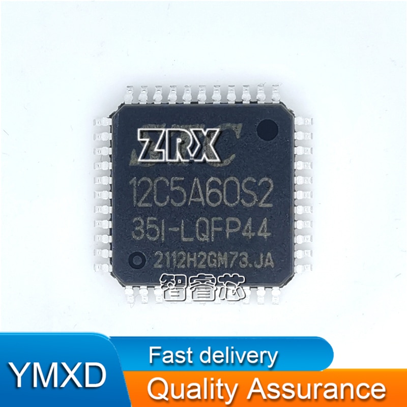 2Pcs/Lot New Original STC12C5A60S2-35I-LQFP44G LQFP44 STC (Macro Crystal) MCU