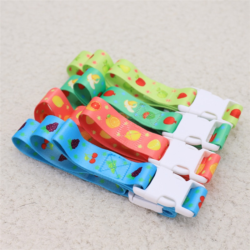 Anti-Slip Baby Bottle Strap Polyester Webbing Fruit Series Sippy Cup Holder Strap Leash Tether Fixed Car Pacifier Chain