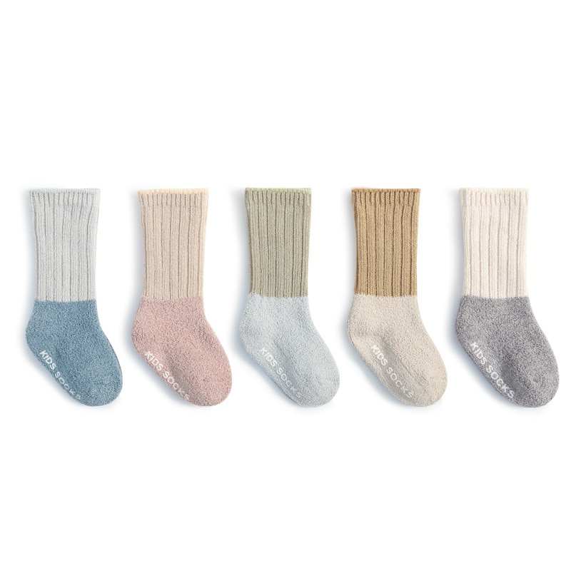 2022 Winter Warm Baby Socks Thicken Toddler Shoes Boys Girls Clothing Non-slip Kids Floor Socks