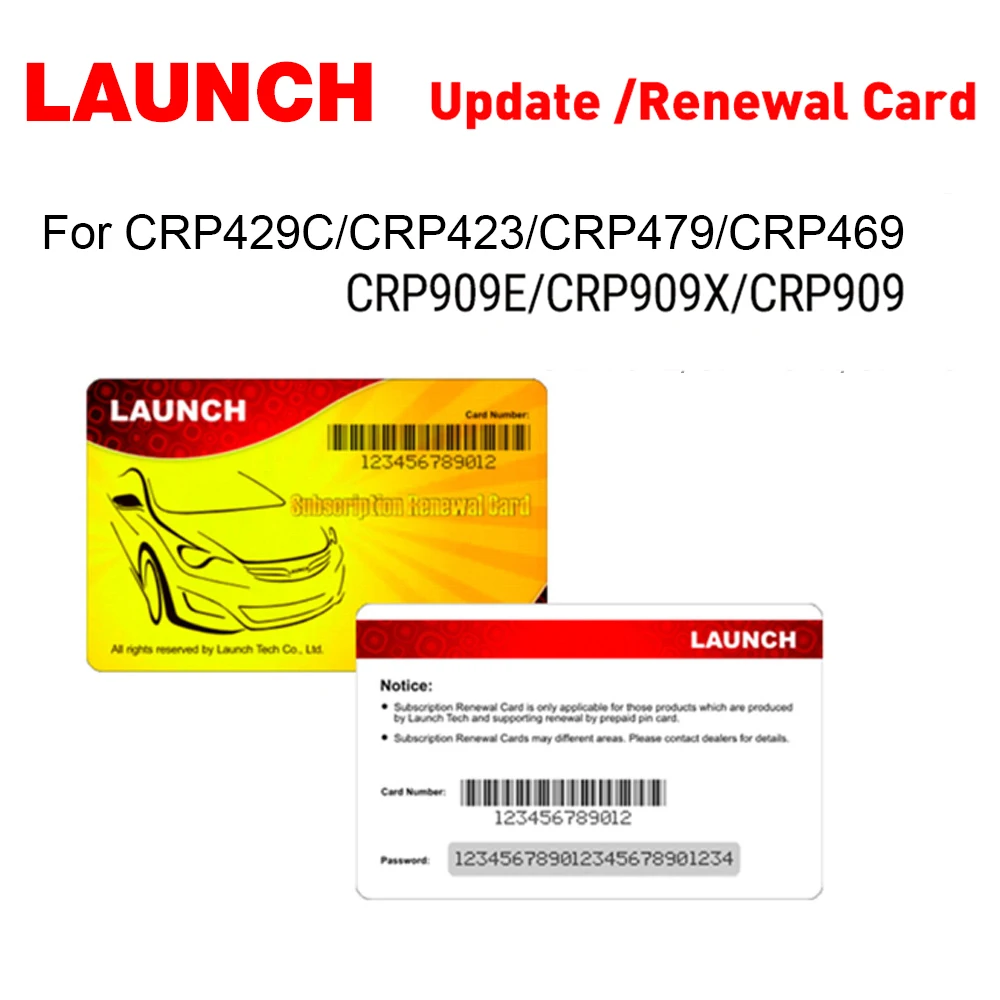 LAUNCH Original Update Card Upgrade Pin Software Support for X431 CRP423 CRP429C CRP479 CRP469