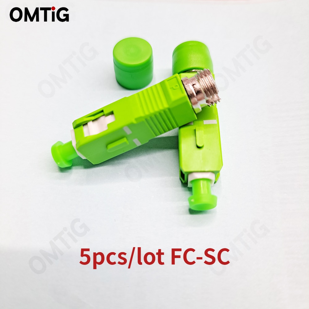 Original Brand New 5pcs/lot Single Mode FC-SC Fiber Adapter Hybird FC Female to SC APC Male Fiber Adapter