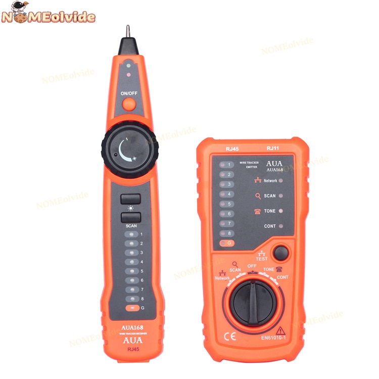 Tracker AUA168 RJ11 RJ45 Cat5e 6 Phone Line Tracker Oscilloscope Carbon Powder Ethernet LAN Network Cable Tester Detector