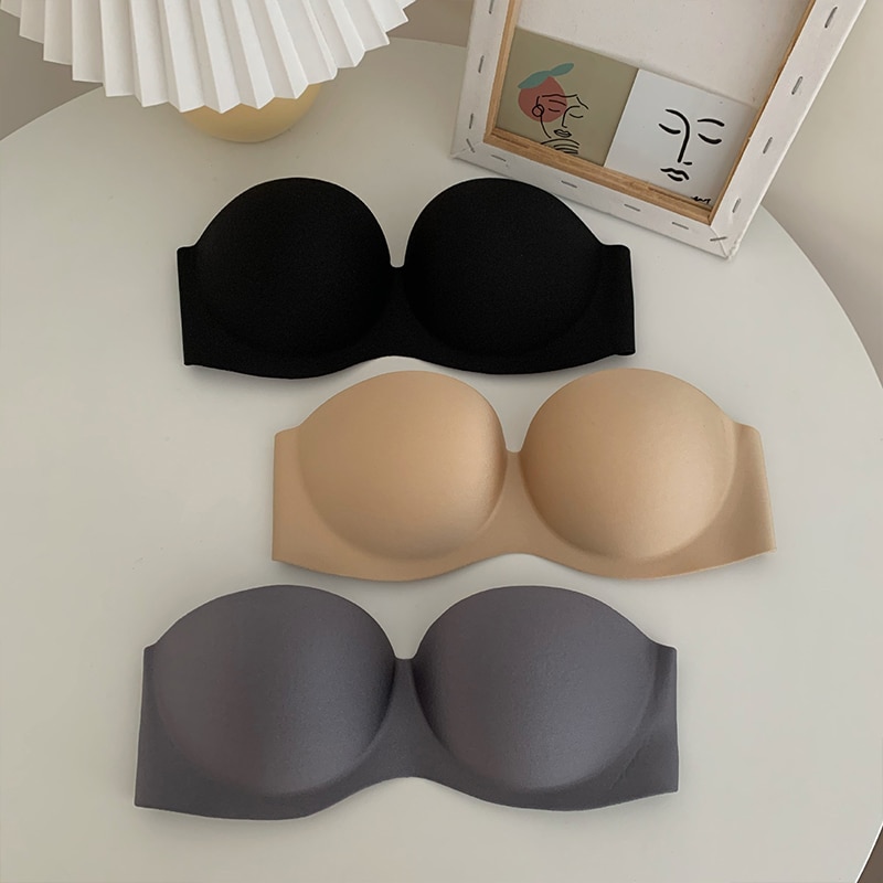Women Sexy Push Up Seamless Invisible Bras Push Up Bra Women Sexy Lingerie Female Wire Free Underwea Strapless Bra