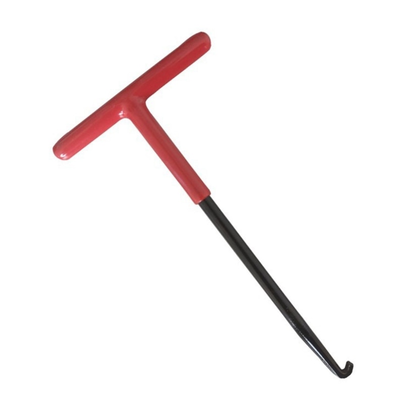 Motorcycle Bike Exhaust Spring Hook T Shaped Handle Exhaust Pipe Spring Puller Installer Hooks Tool with Rubber Coating D0UC