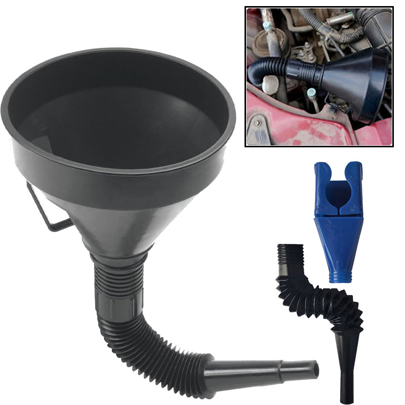 Portable Automobile Gas Outdoor Quick Refueling Funnel Motorcycle Car Engine Oil Funnel With Filter Vehicle Supplies For Car