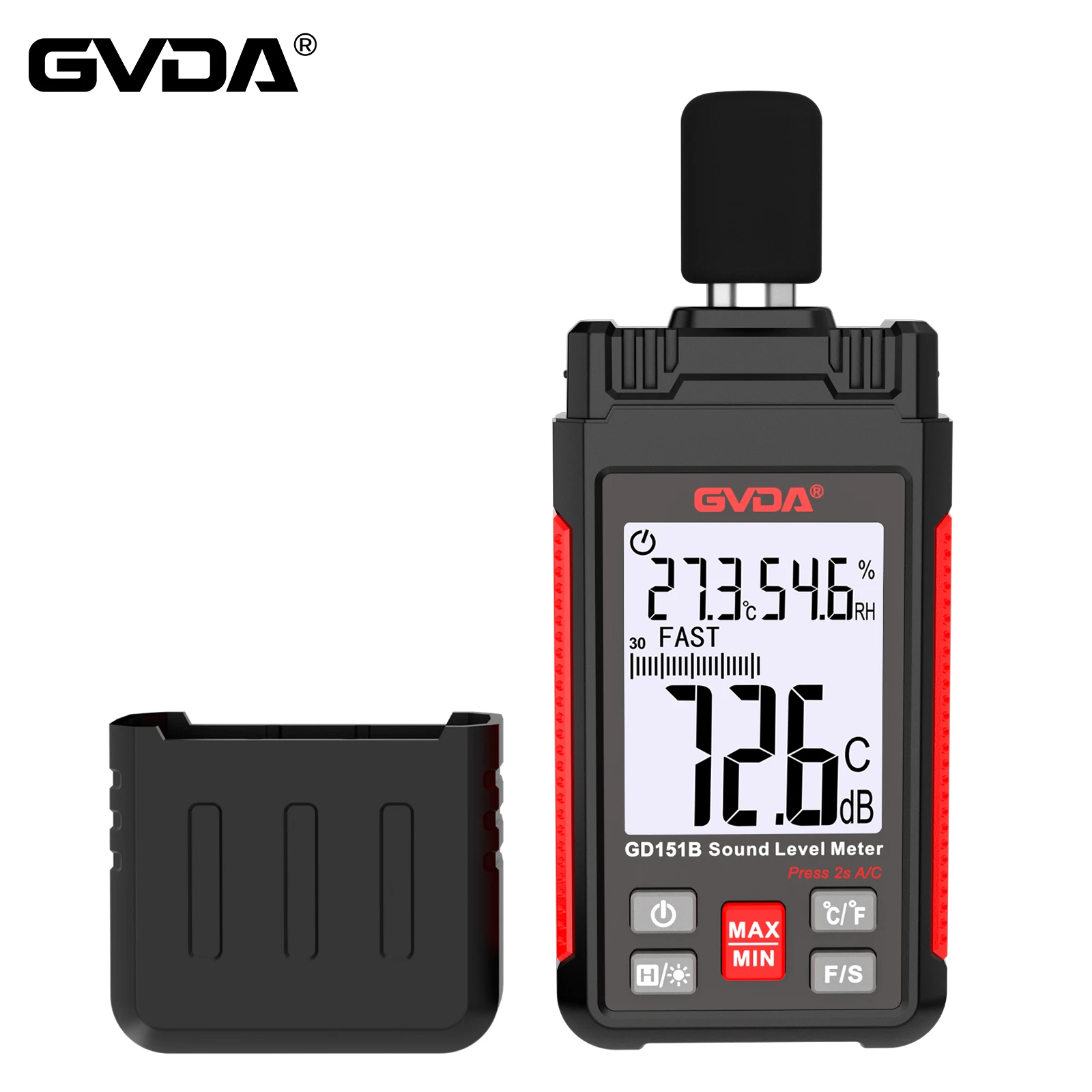 GVDA Digital Sound Level Meter Audio Level Meter Sonometro Sound Meter Decibelimetro 30-130dB