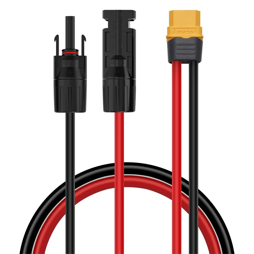 Solar Charging Cable M C 4 to XT60 Solar Extension Cable for ALLPOWERS Monster X Pro Ecoflow River Delta etc. Solar Generator.