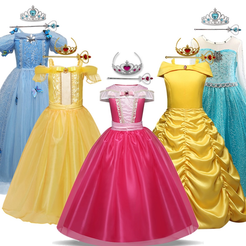 Girl Halloween Costume for Kids 4 6 8 10 Y Fantasy Girl Cosplay Princess Vestido Children Xmas Evening Party Disguise Dresses Up