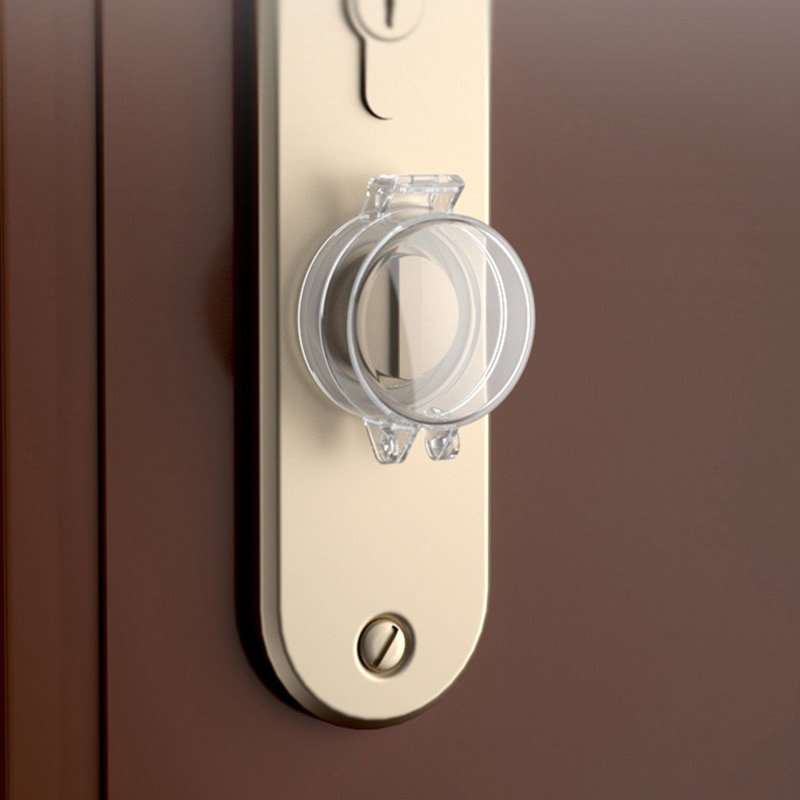 Baby Safety Protection Door Lock Cover Home Bedroom Door Switch Anti-Locking Lid Kids Protective Products 2Pcs/lot