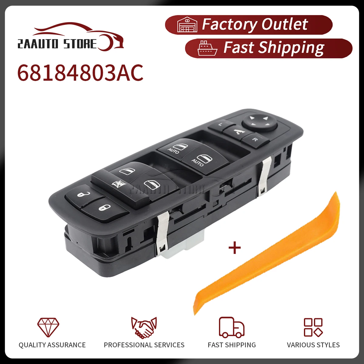 Auto Power Window Control Switch Button For Chrysler 200 300 Ram 1500 2500 3500 For Dodge Journey