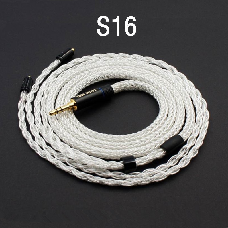 ISN Audio S16 16 Strands 19 Cores OCC Sliver-plated HiFi Earbud Replacement Cable Audiophile Earphone Upgrade IEM Cable