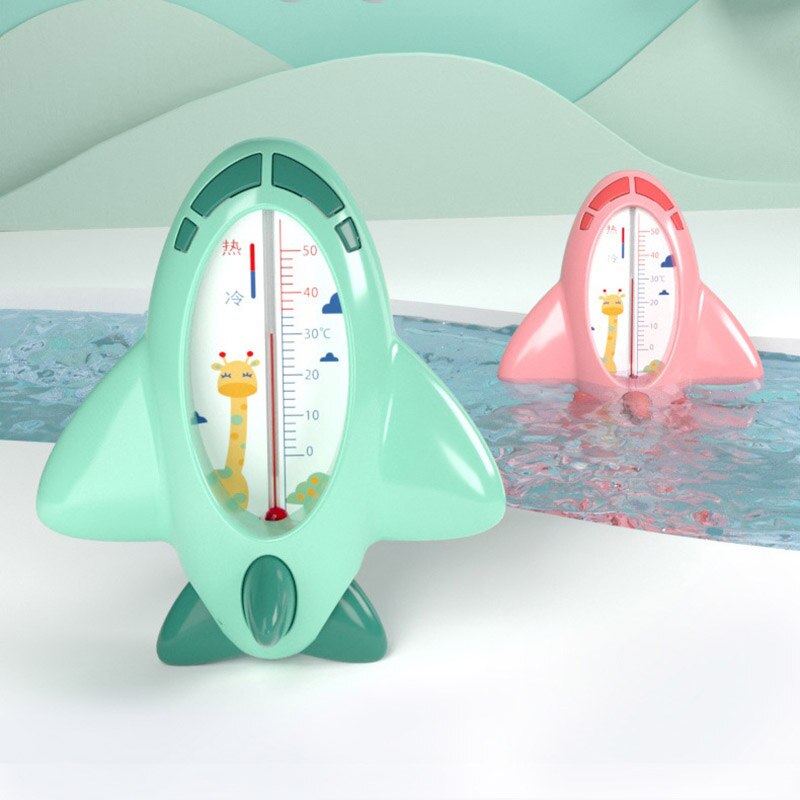 1PC Baby Bath Thermometer For Newborn Cartoon Plane Water Temperature Meter Bathroom Baby Bath Toys Thermometer Bath