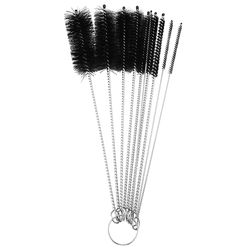 Bottle Brush,Bottle Cleaning Brushes, Cleaning Brush, Cleaner For Narrow Neck Bottles Cups With Hook, Set Of 10 Pcs