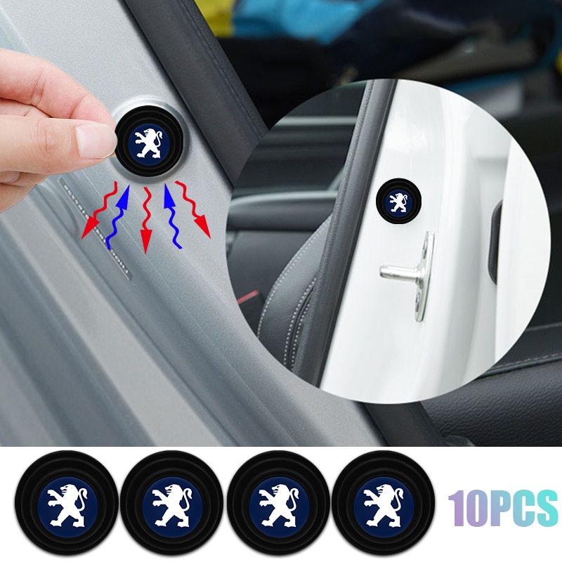10/20pcs Car Door Anti-shock Silicone Soundproof Shock Absorber Buffer Pad Stickers for Peugeot 206 307 406 407 207 208 308 2008