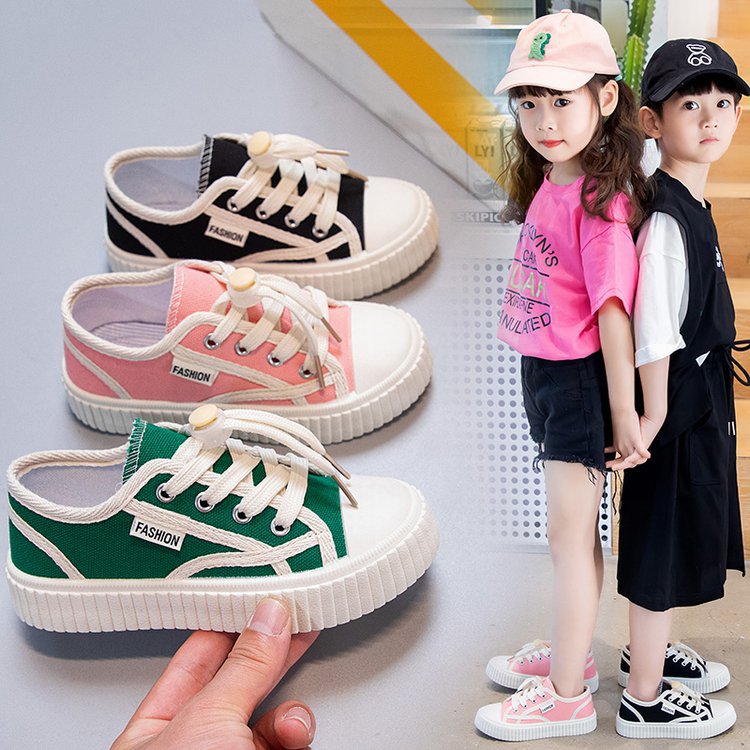 Children Canvas Shoes Breathable Fashion Boys & Girls Kids Sneakers Size 26-37