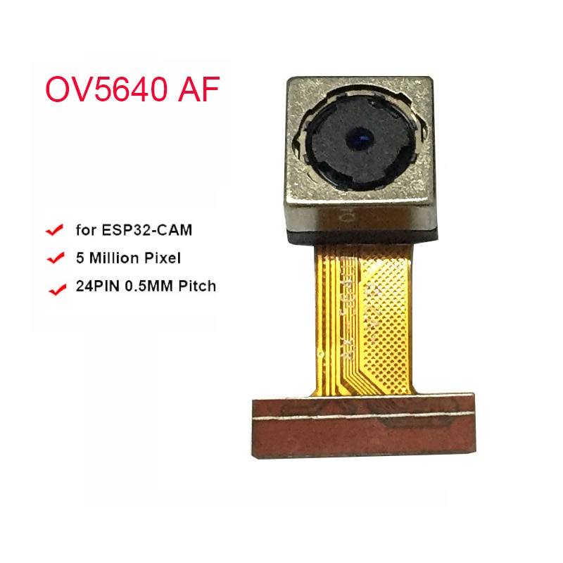 1pcs/2pcs/5pcs 5MP OV5640 AF 70° Camera Module for ESP32-CAM Soft Board 24PIN 0.5MM Pitch
