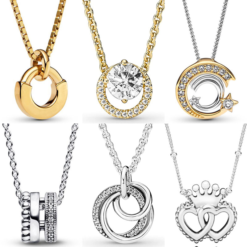 Original Shooting Star Signature Pave & Beads I-D Collier Pendant & Necklace For Fashion 925 Sterling Silver Bead Charm 