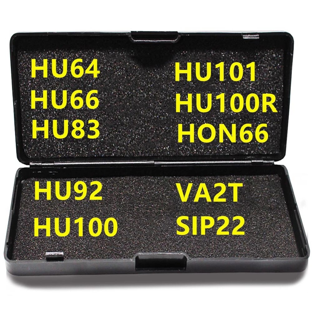 Lishi HU66 2 in 1 Decoder HU92 HU100 HU83 HU100R HON66 SIP22 HU101 For VW,FORD, BMW Locksmith Tools 2in1 Lishi