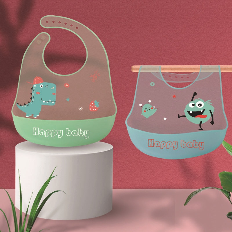 Baby Silicone Bib Kids Waterproof Rice Pocket Infant Soft Bib Food Supplement Bib Baby Supplies waterproof bibs for baby