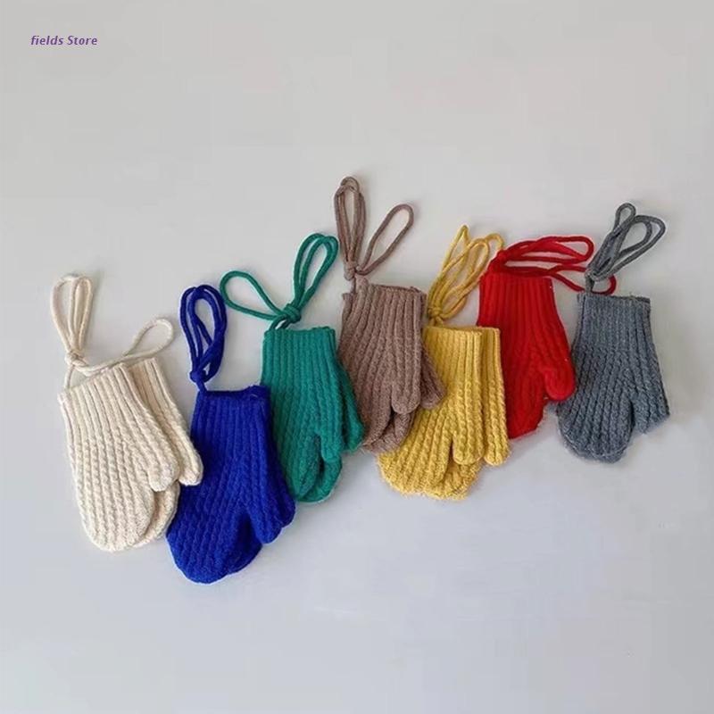 Children Mittens Winter Ski Gloves Handwoven Gloves Knitted Gloves Breathable Girl Boy Thicken Mittens Cozy Hand Warmers