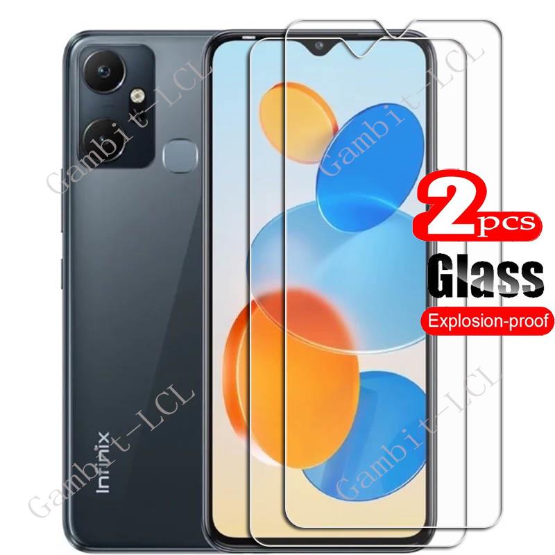 2PCS FOR Infinix Smart 6 Plus (X6823C, Helio G25) 6.82" 9H Tempered Glass Protective On Smart 6Plus Screen Protector Film C