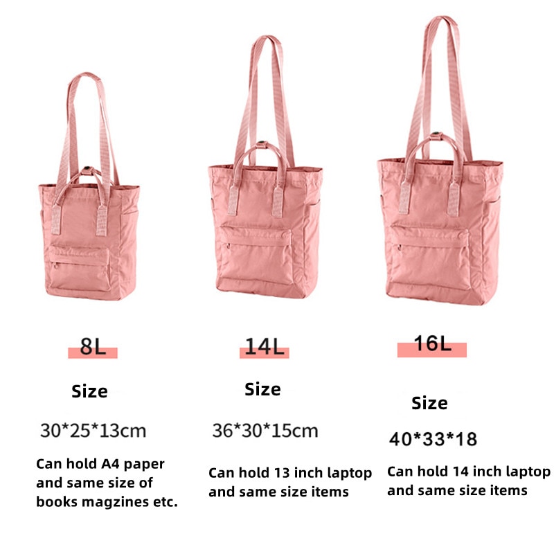 Children Fashion 3-in-1 Totepacks Student Women Multifunctional Shoulder Backpacks Messenger Bags and Totebags 15 Colors