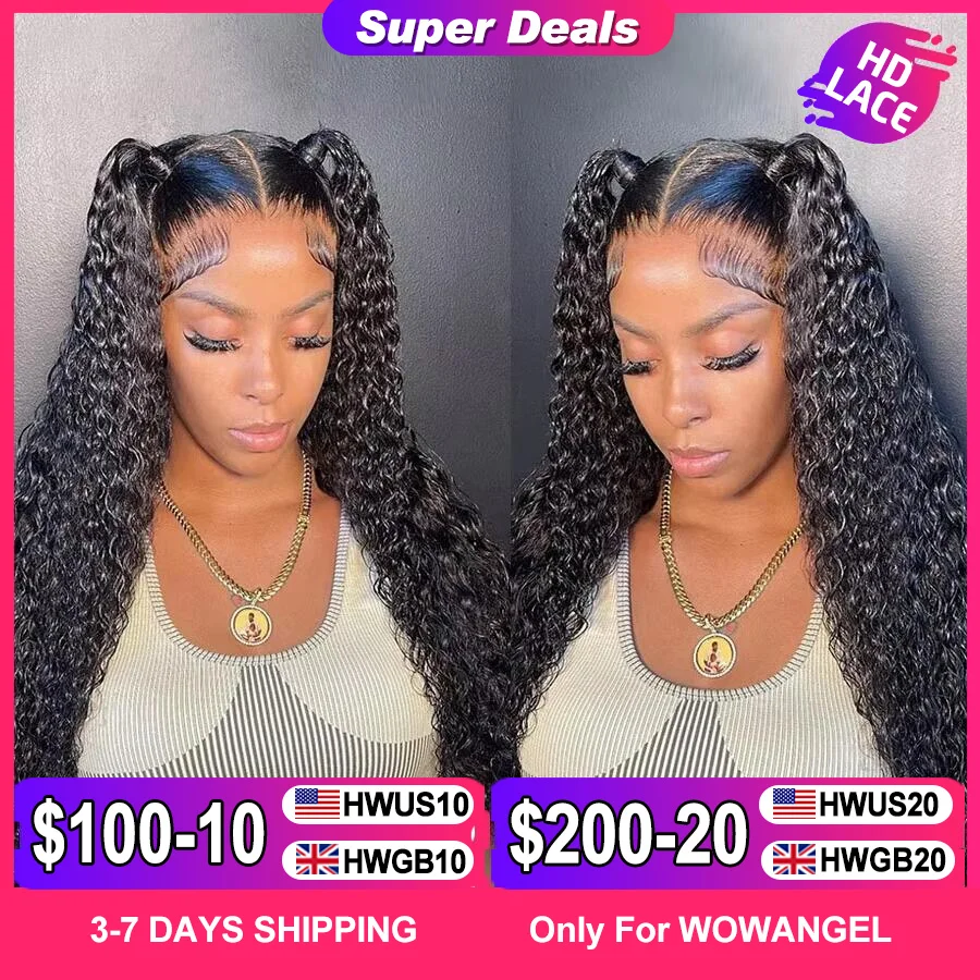 Wow Angel Glueless HD Lace Closure 7x7/6X6/5x5 Closure Water Wave Pre Plucked Natural Hairline Human