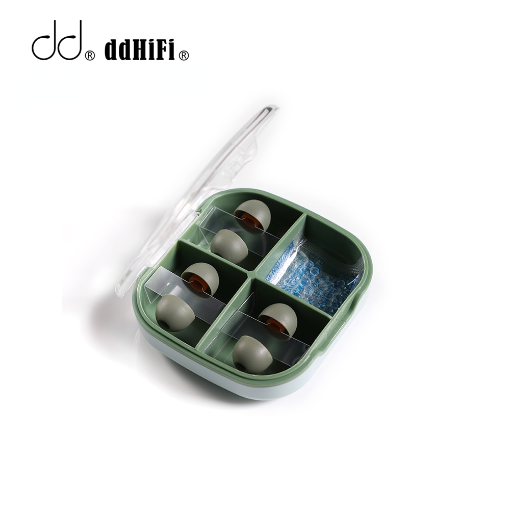 DD ddHiFi ST35 Silicone Eartips, S/M/L 3 Pairs(6pcs) D-Tips In-ear Earbuds Provided with the Storage Box