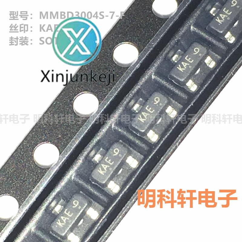 30pcs orginal new MMBD3004S-7-F Silkscreen KAE SOT23 300V/225mA Rectifier Diode