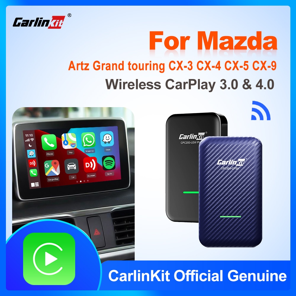 CarlinKit 4.0/3 CarPlay Wireless Adapter Mini Apple CarPlay Box For Mazda 2 / 6 CX-5 CX-8 CX-9 MX-5 CX-3 CX30 MX-30 CX-50 CX-60