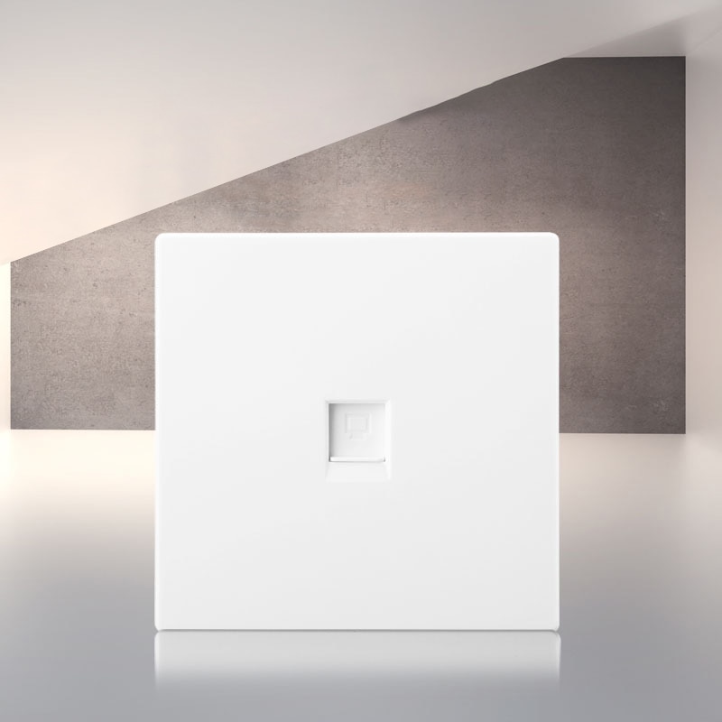 Type 86 Single-Port Dual-Port Network Panel Cat6 Wall Socket Internet Outlet Computer Network Cable Panel Network Panel