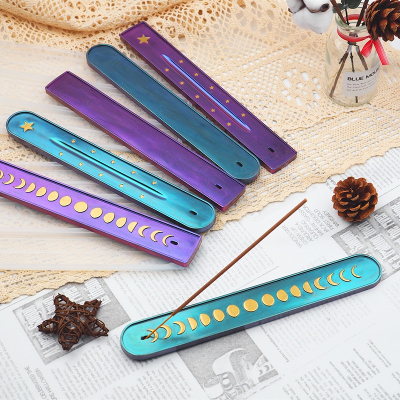 Cement Incense Insert Tray Silicone Molds DIY Plaster Concrete Aromatherapy Yoga Incense Stick Holder Mould Ashes Catcher Tray