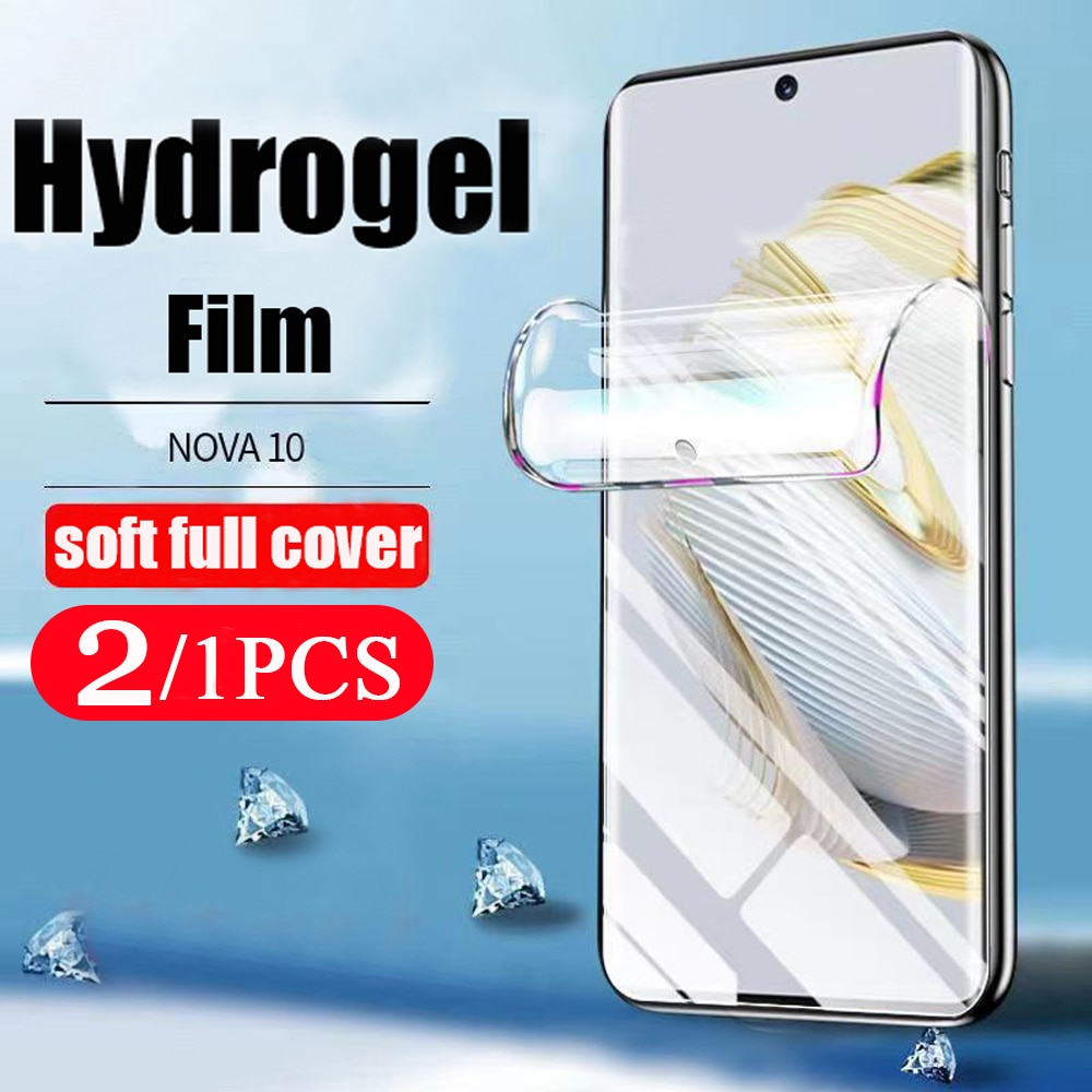 2/1pcs 9D for huawei Nova 9 Pro 7 8 SE youth hydrogel film 10Z 10 8i screen protector soft full cover Not Glass protective film