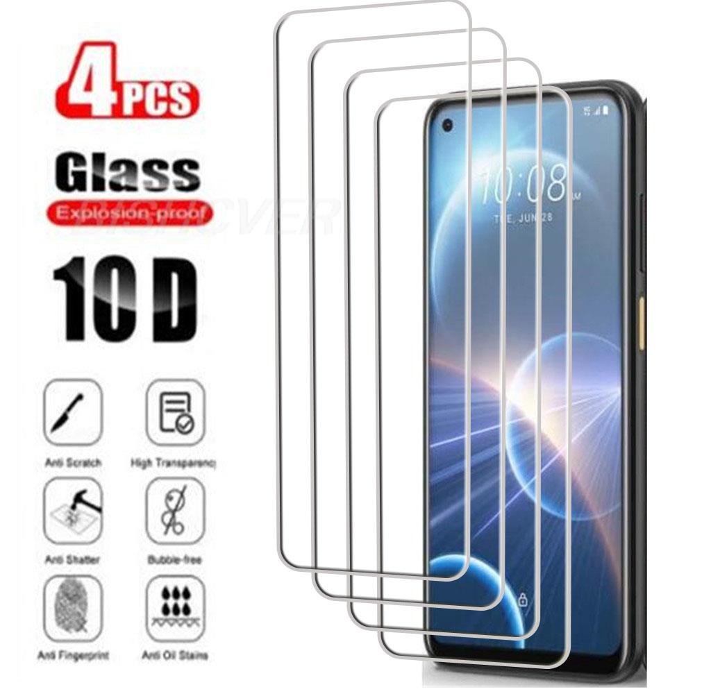 4Pcs Tempered Glass FOR HTC Desire 22 Pro 6.6" Desire22 22pro Desire22pro Screen Protector Phone Protective Glass Film 9H