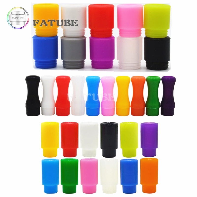 FATUBE 10PCS 510 810 disposable silicone Straw joint connector Random color