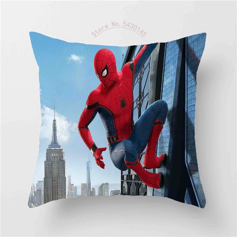 Disney Pillowcase Cushion Cover Car Spiderman McQueen Car Sofia Princess Pillow case Cartoon Boy Girl Gift 45x45cm